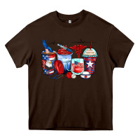 Chocolate Brown American nurse coffee cups Heavy Core Tee - Zillion Design Studio