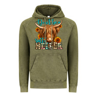 Vintage Olive don't be a salty heifer long haired cow Vintage Hoodie - Jasminsmagicworld