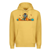 Antique Gold thankful cross pumpkin Premium Hoodie - JahusDesignShop