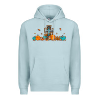 Blue Mist thankful cross pumpkin Premium Hoodie - JahusDesignShop
