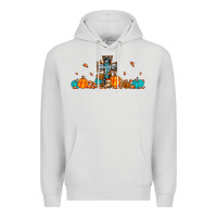 Dove Grey thankful cross pumpkin Premium Hoodie - JahusDesignShop