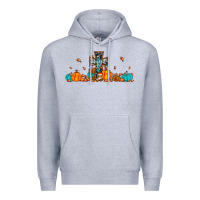 Heather Grey thankful cross pumpkin Premium Hoodie - JahusDesignShop