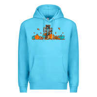 Ocean Blue thankful cross pumpkin Premium Hoodie - JahusDesignShop