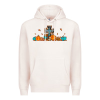 Pale Pink thankful cross pumpkin Premium Hoodie - JahusDesignShop