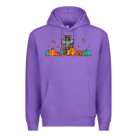 Purple thankful cross pumpkin Premium Hoodie - JahusDesignShop