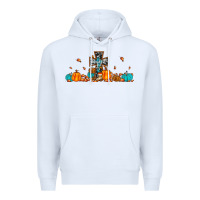 White thankful cross pumpkin Premium Hoodie - JahusDesignShop