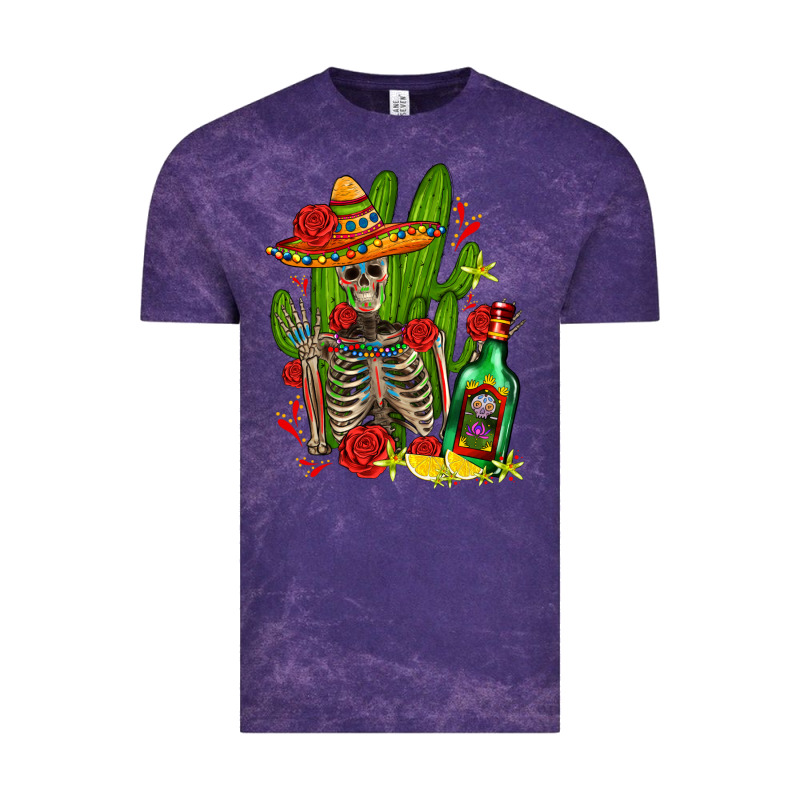 Skeleton With Sombrero And Tequila Vintage Tee by AdoDesignShop | Teevron