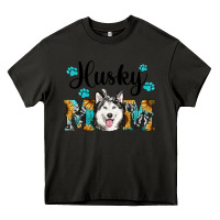 Asphalt husky mom western Heavy Core Tee - RanaPortraitStore