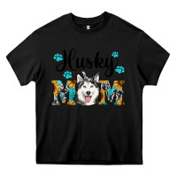 Black husky mom western Heavy Core Tee - RanaPortraitStore