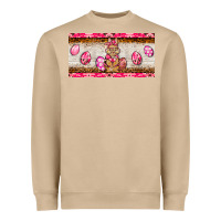 Mushroom pink camouflage egg hunter bunny   license plate Heavyweight Sweatshirt - BarkalooDesign