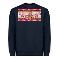 Navy pink camouflage egg hunter bunny   license plate Heavyweight Sweatshirt - BarkalooDesign