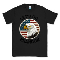 Black Lets Go Brandon American Bald Eagle Classic Tee - Jasminsmagicworld