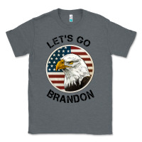 Charcoal Heather Lets Go Brandon American Bald Eagle Classic Tee - Jasminsmagicworld