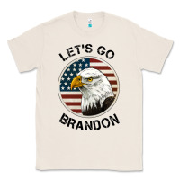 Natural Lets Go Brandon American Bald Eagle Classic Tee - Jasminsmagicworld