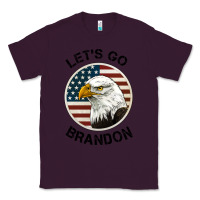 Plum Lets Go Brandon American Bald Eagle Classic Tee - Jasminsmagicworld