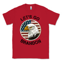 Red Lets Go Brandon American Bald Eagle Classic Tee - Jasminsmagicworld