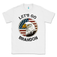 White Lets Go Brandon American Bald Eagle Classic Tee - Jasminsmagicworld