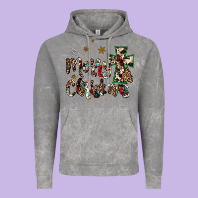 Merry Christmas Wood Slice Ornament Vintage Hoodie Designed By Jahusdesignshop