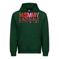 Forest Green Mommy is my valentine mother's day Urban Hoodie - HowdyJamesFarm