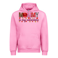 Fuchsia Pink Mommy is my valentine mother's day Urban Hoodie - HowdyJamesFarm