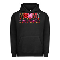 Pigment Black Mommy is my valentine mother's day Urban Hoodie - HowdyJamesFarm
