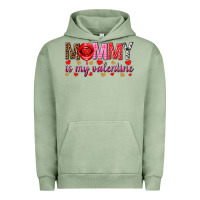 Pigment Oil Green Mommy is my valentine mother's day Urban Hoodie - HowdyJamesFarm