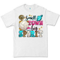 White small town big spirit volleyball Premium Tee - Zillion Design Studio