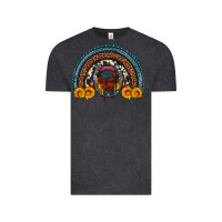 Vintage Black saddle sunflower horseshoe rainbow Vintage Tee - Artiststas