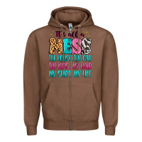 Chestnut It's all a mess the house the car Zipper Hoodie - MaliasSmallBusiness