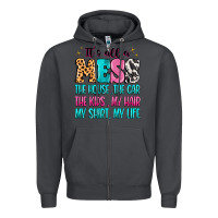 Smoke It's all a mess the house the car Zipper Hoodie - MaliasSmallBusiness
