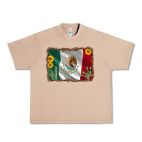 Burro mexico flag sunflower cactus Urban Heavy Tee - AdoDesignShop