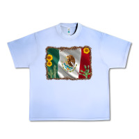 Grape Ice mexico flag sunflower cactus Urban Heavy Tee - AdoDesignShop