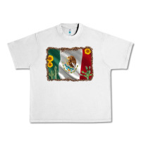 Lunar Rock mexico flag sunflower cactus Urban Heavy Tee - AdoDesignShop