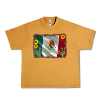 Peanut Butter mexico flag sunflower cactus Urban Heavy Tee - AdoDesignShop