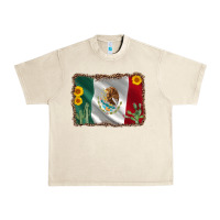 Sandshell mexico flag sunflower cactus Urban Heavy Tee - AdoDesignShop