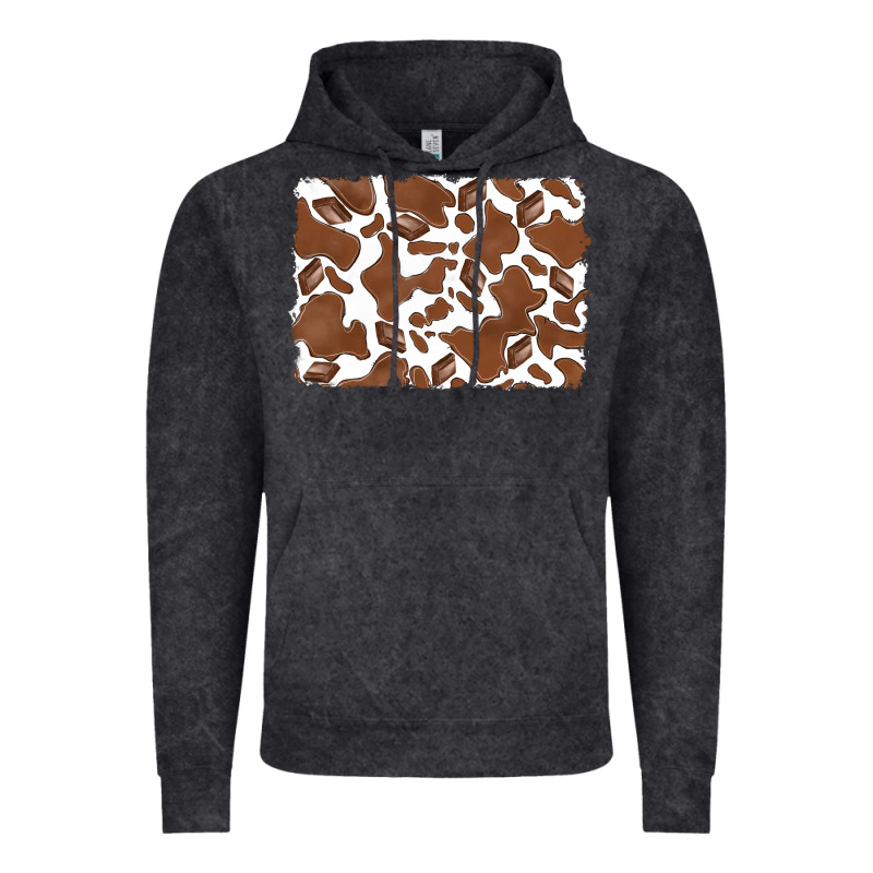 Distressed Chocolate Milkshake Cowhide Vintage Hoodie by RanaPortraitStore | Teevron