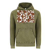 Vintage Olive distressed chocolate milkshake cowhide Vintage Hoodie - RanaPortraitStore