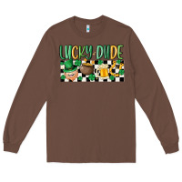 Chestnut lucky dude Long Sleeve Tee - MaliasSmallBusiness