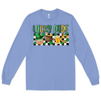 Colony Blue lucky dude Long Sleeve Tee - MaliasSmallBusiness
