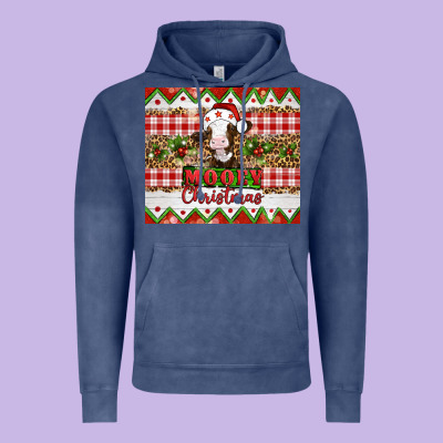 Moooey Christmas Vintage Hoodie Designed By Artiststas