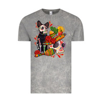 Cloud Rock mexican dead day with skeleton cat Vintage Tee - AdoDesignShop