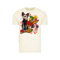 Vintage Arctic mexican dead day with skeleton cat Vintage Tee - AdoDesignShop