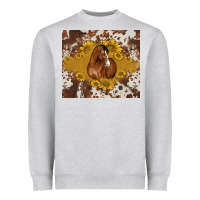 Heather Grey horse Heavyweight Sweatshirt - BarkalooDesign