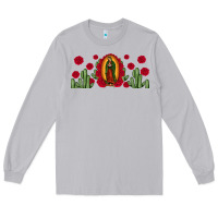 Moon Dust lady of Guadalupe cactus rose Long Sleeve Tee - JahusDesignShop
