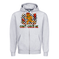Gingerbread Cant Catch Me Zipper Hoodie | Teevron