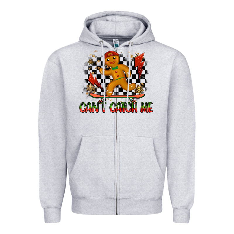 Gingerbread Cant Catch Me Zipper Hoodie by MaliasSmallBusiness | Teevron