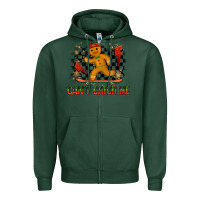 Sports Green gingerbread cant catch me Zipper Hoodie - MaliasSmallBusiness