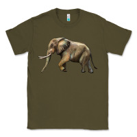 Army Green Elephant Classic Tee - LillyAllenDesigns