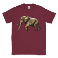 Burgundy Elephant Classic Tee - LillyAllenDesigns