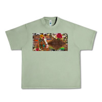 Oil Green western turquoise gemstone horse cowhide leopard floral background lic Urban Heavy Tee - Artiststas